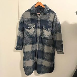 Oversized shacket